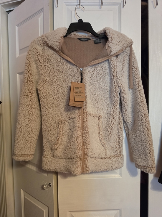 Stillwater Supply Co. Jackets & Blazers - Stillwater Cozy Sherpa Fleece Zip-Up Hoodie Jacket in Oatmeal